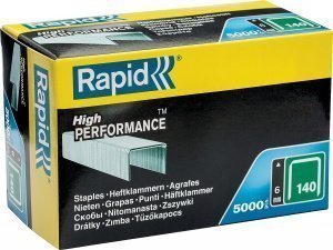 Скобы плоские RAPID тип 140, супертвердые, профессиональные, 6мм, 5000шт арт.11905711 – купить в Москве