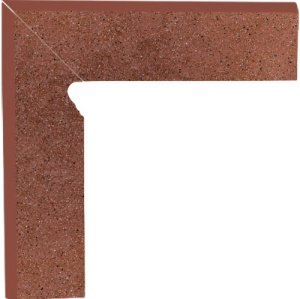 Клинкерная плитка Paradyz Taurus цвет: Brown, поверхность: Гладкая размер: 81х300х11мм цоколь левый – купить в Москве