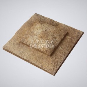 Декоративное изделие из бетона Atlas Stone (Атлас Стоун) цвет: 025, размер: 480х480х100мм, накрывной элемент 4-х скатный – купить в Москве
