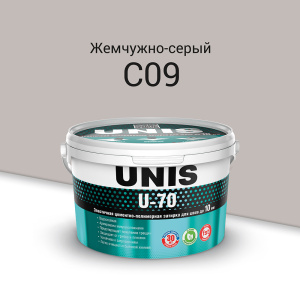 Затирка для швов Unis U-70 С09 Жемчужно-серый 1 кг – купить в Москве