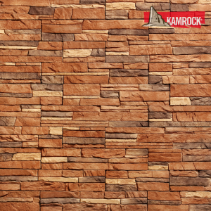 Искусственный камень плоский Kamrock Скалистый грот 52840 оранжевый – купить в Москве