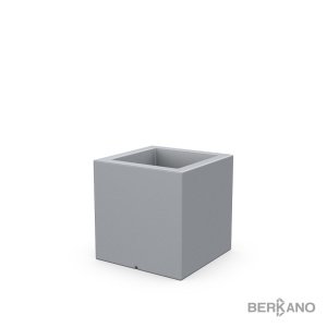 Кашпо Berkano Quarter 40 DB, тип дна: двойное, размер: 40x40x40см, цвет: Concrete Gray, арт.220_049_21 – купить в Москве