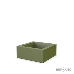 Кашпо Berkano Quarter 20 DB, тип дна: двойное, размер: 50x50x20см, цвет: Olive Green, арт.220_046_23 – купить в Москве
