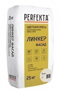 Раствор для расшивки швов НВФ и СФТК Perfekta Линкер Фасад, цвет: белый (мешок 25кг) – купить в Москве