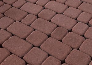 Тротуарная плитка Steingot Стандарт Классика красный темный частичный прокрас 86/115/172х115х60 мм – купить в Москве