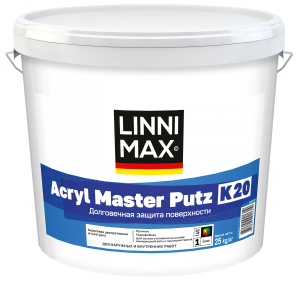 Штукатурка декоративная LINNIMAX Acryl Master Putz K15 Base1 белая 25 кг – купить в Москве