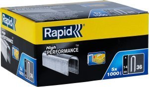 Скобы плоские RAPID тип 36, супертвердые, профессиональные, 14мм, 5000шт арт.11886910 – купить в Москве