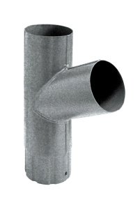Водосточная система GRAND LINE 125/90мм, тройник трубы, стальной, покрытие: Aluzinc – купить в Москве