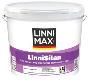Краска водно-дисперсионная LINNIMAX LinniSilan Base1 белая 11 л – купить в Москве