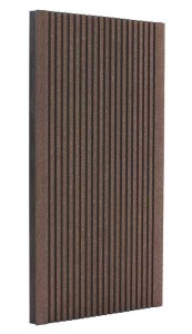 Террасная доска Terradeck Eco, односторонний профиль, шлифованная, размер: 155*28*6000мм, цвет: коричневый – купить в Москве