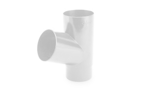 Водосточная система GALECO PVC 124/80мм, тройник 67гр. d80мм, ПВХ, цвет: белый – купить в Москве