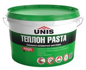 Шпатлевка полимерная готовая Unis ТЕПЛОН Pasta ведро 15 кг – купить в Москве