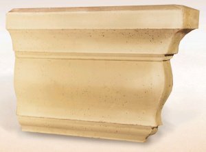 Декоративное изделие из бетона Eco Stone (Эко Стоун) цвет: 11, размер: 500х330х122мм, Карниз К-02 правый – купить в Москве