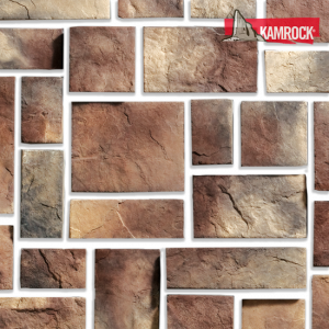 Искусственный камень плоский Kamrock Средневековая стена 03340 коричневый – купить в Москве