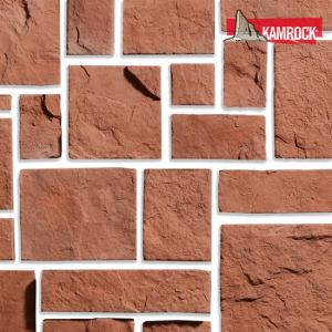 Искусственный камень плоский Kamrock Средневековая стена 03390 красный – купить в Москве