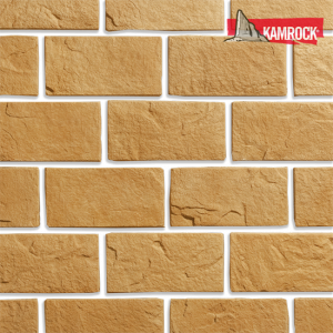 Искусственный камень плоский Kamrock Старая крепость 22040 желтый – купить в Москве