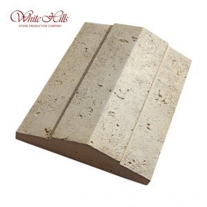 Накрывочная плита White Hills (Вайт Хилс) "Тиволи" двухскатная, размер: 500х320х30-83мм цвет: 903-10 – купить в Москве