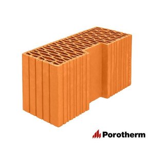 Керамический блок поризованный угловой Porotherm 44R 9,14 NF 440x185x219 М100 – купить в Москве