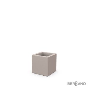 Кашпо Berkano Quarter 25 DB, тип дна: двойное, размер: 25x25x25см, цвет: Cappuccino, арт.220_047_13 – купить в Москве