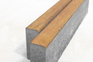 Бордюрный камень садовый Braer Premium БР100.20.8, прайд, частичный прокрас 1000х80х200 мм – купить в Москве