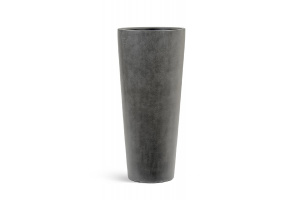 Кашпо TREEZ Effectory Beton высокий конус 400x900 мм тёмно-серый бетон 41.3319-02-020-GR-90 – купить в Москве