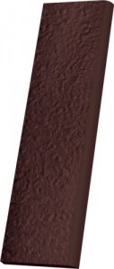 Клинкерная плитка Paradyz Natural цвет: Brown Duro, поверхность: Структурная размер:  81х300х11мм цоколь прямой – купить в Москве