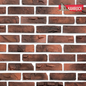 Искусственный камень ложковый Kamrock Клинкерный кирпич 34010 красный – купить в Москве