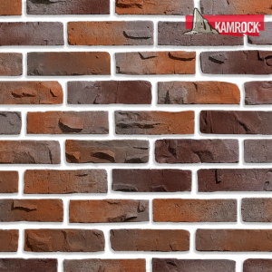 Искусственный камень ложковый Kamrock Клинкерный кирпич 34570 красный – купить в Москве