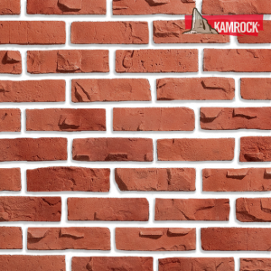 Искусственный камень ложковый Kamrock Клинкерный кирпич 34590 красный – купить в Москве