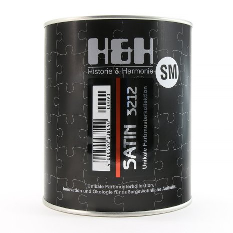 Краска шелковисто-матовая H&H Satin SM 0,9 л рис 1