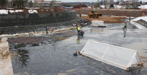 Мембрана для водоемов Carlisle SynTec PondLiner GeoEPDM, цвет: черный, в рулонах (толщина 1,02мм, размер: 3,05х30,48м, 92,964м2), арт.300268 рис 3
