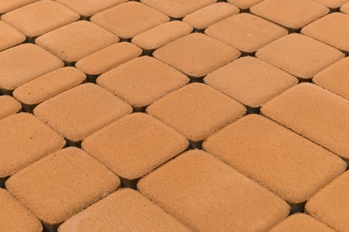 Тротуарная плитка Braer Standart Классико коралловый частичный прокрас 57/115/172х115х60 мм рис 1