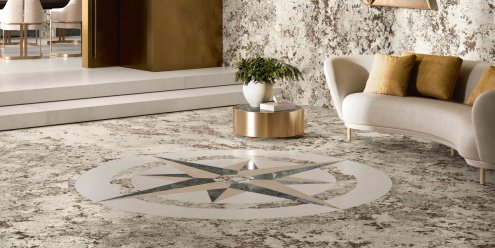 Керамогранит Graniti Fiandre Graniti Maximum цвет: Alaska White Maximum, поверхность: Lappato (лаппатированная) размер: 1500х3000х6мм, рядовая плит рис 2