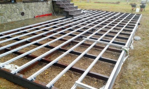 Лага 75 алюминиевая "Terradeck", размер: 33х48х4000мм рис 2