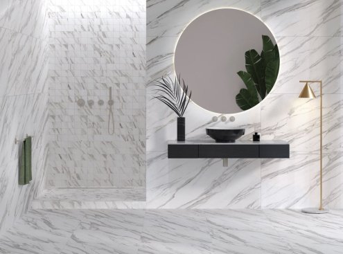 Керамогранит Vitra MarbleSet Арабескато Норковый lappato 1200х600х8 мм рядовая плитка K951332LPR01VTER рис 2