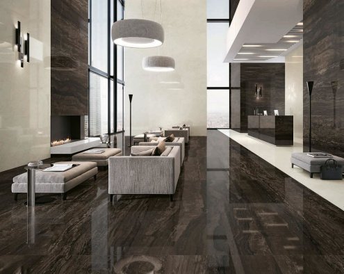 Керамогранит Atlas Concorde Marvel Edge Absolute Brown лаппатированная 1200х2780х6мм рядовая плитка AOQC рис 3