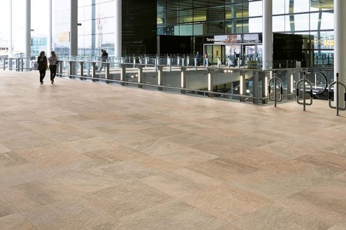 Керамогранит Atlas Concorde Landstone Gold LASTRA матовая структурная ректификат 600х600х20 мм рядовая плитка 610010001167 рис 17