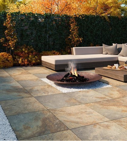 Керамогранит Paradyz Rustic Gold ретифицированная 600х600х20мм рядовая плитка - рис 3