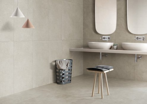 Керамогранит Vitra FlakeCement Кремовый матовая 1200х600х9 мм рядовая плитка K947894R0001VTER рис 3