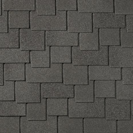 Гибкая битумная черепица гонт QUIET Tile Eclectica серая (светлая) ольха 1000х340 мм рис 1