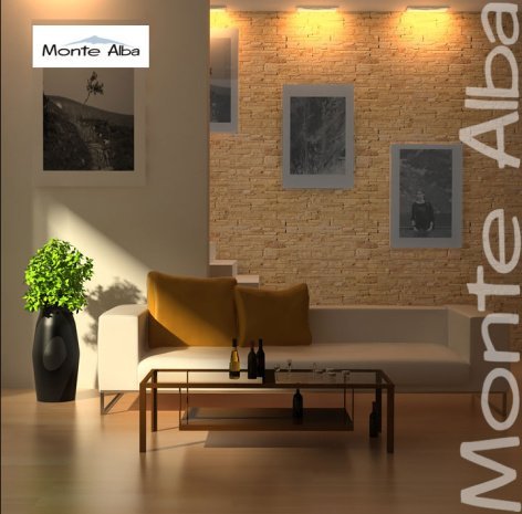 Гипсовая плитка плоская Monte Alba Монтебелло А200-10 бежевый рис 2