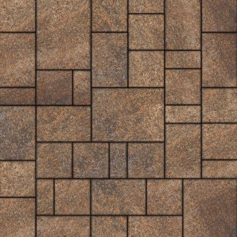 Тротуарная плитка Выбор Мюнхен Листопад гранит клен частичный прокрас 280/210/140х210/140/70х60 мм рис 1