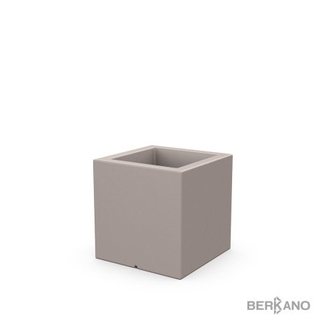 Кашпо Berkano Quarter 40 DB, тип дна: двойное, размер: 40x40x40см, цвет: Cappuccino, арт.220_049_13 рис 1