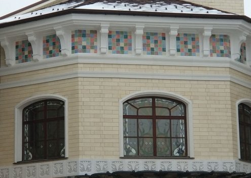 Искусственный камень плоский Atlas Stone Травертин 10 171 бежевый рис 4