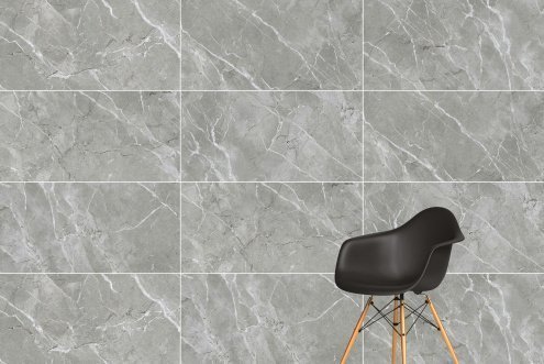 Керамогранит Vitra SilkMarble Бреча Серый матовая 1200х600х9 мм рядовая плитка K947780R0001VTSP рис 2