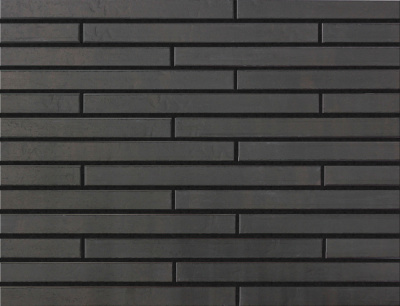 Керамическая плитка Kerastep Long Brick EK1049 149 Black 500х40х11 мм рядовая рис 2
