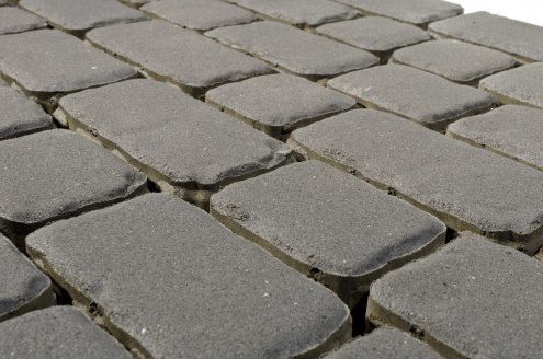Тротуарная плитка Braer Standart Ривьера серый полный прокрас 132/165/198/231/265х132х60 мм рис 1