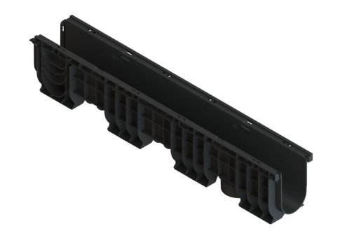 Лоток водоотводный пластиковый PolyMax Basic ЛВ–10.16.20-ПП, размер: 1000х160х200мм, Standartpark, арт.8040-М рис 1