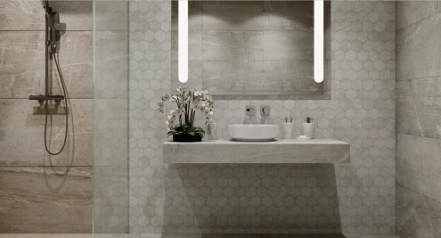 Керамогранит Ametis Kailas KA00 Неполированная (ректификат) 1200х600х10мм рядовая плитка KA00/NS/60x120R/GW рис 3