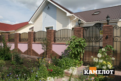 Искусственный камень плоский Камелот Манхэттен 017 коричневый рис 2